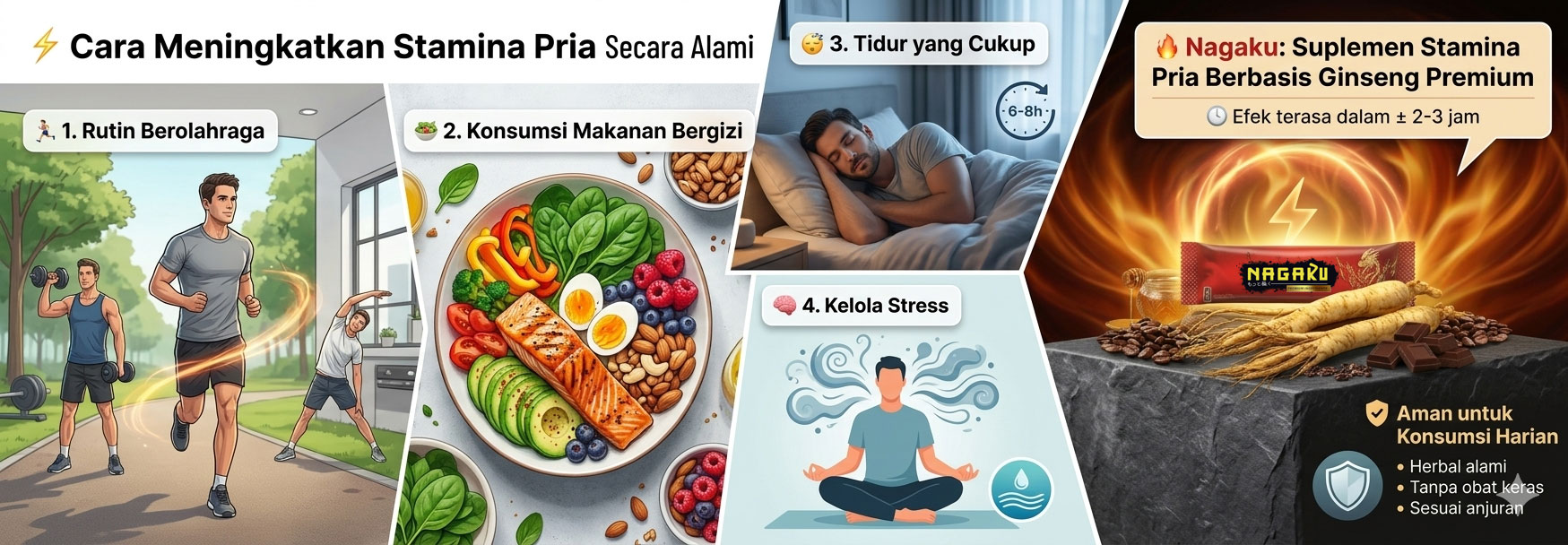 Cara Meningkatkan Stamina Pria Secara Alami